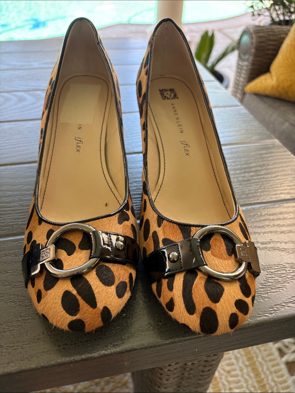 Anne Klein leopard print